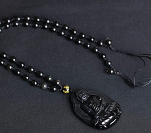Load image into Gallery viewer, Black Obsidian Necklace