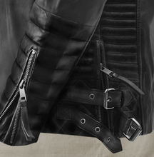 Load image into Gallery viewer, Noble Men Sheep Leather Biker Jacket