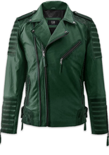 Load image into Gallery viewer, Noble Men Sheep Leather Biker Jacket