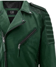Load image into Gallery viewer, Noble Men Sheep Leather Biker Jacket