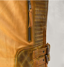 Load image into Gallery viewer, Noble Men Sheep Leather Biker Jacket
