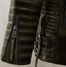 Load image into Gallery viewer, Noble Men Sheep Leather Biker Jacket