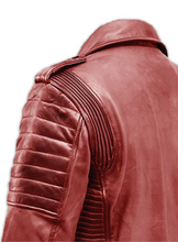 Load image into Gallery viewer, Noble Men Sheep Leather Biker Jacket