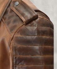 Load image into Gallery viewer, Noble Men Sheep Leather Biker Jacket
