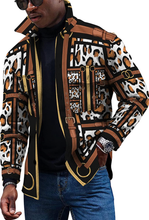 Load image into Gallery viewer, Noble Men's Luxury Retro Printed Button Down Shirt