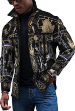Load image into Gallery viewer, Noble Men's Luxury Retro Printed Button Down Shirt