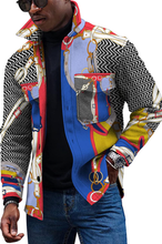 Load image into Gallery viewer, Noble Men's Luxury Retro Printed Button Down Shirt
