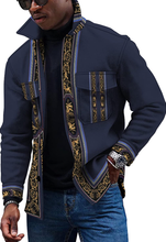 Load image into Gallery viewer, Noble Men's Luxury Retro Printed Button Down Shirt