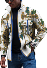 Load image into Gallery viewer, Noble Men's Luxury Retro Printed Button Down Shirt