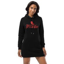 Load image into Gallery viewer, Queen Moabitess Hoodie Dress (BLK/RED)