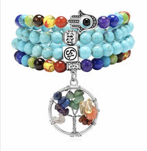 Load image into Gallery viewer, Mala Chakra Prayer Bracelet