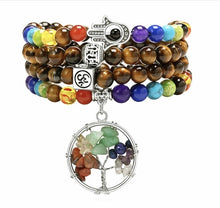 Load image into Gallery viewer, Mala Chakra Prayer Bracelet