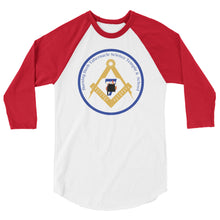 Load image into Gallery viewer, BBT White Back Ground 3/4 Sleeve Raglan Shirt