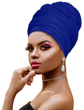 Load image into Gallery viewer, Tie Jersey Head Wrap Scarf