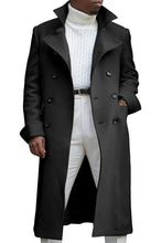 Load image into Gallery viewer, Noble Men&#39;s Notch Lapel Double Breasted Trench Peacoat
