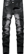 Noble Men Ripped Slim Fit Skinny Stretch Jeans