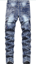 Load image into Gallery viewer, Noble Men Ripped Slim Fit Skinny Stretch Jeans
