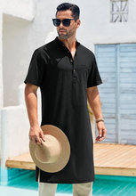 Load image into Gallery viewer, Noble Men&#39;s Cotton Linen Tunic
