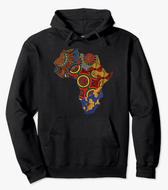 African Map Pullover Hoodie