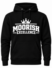 Load image into Gallery viewer, Moorish Excellence Crown Drawstring Hoodie
