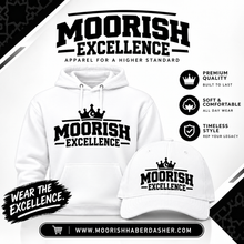 Load image into Gallery viewer, Moorish Excellence Crown Drawstring Hoodie
