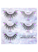 Load image into Gallery viewer, 10 Pack 3D Mink Eyelashes
