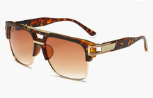 Load image into Gallery viewer, Retro Semi Rimless Square Sunglasses
