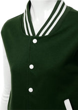 Load image into Gallery viewer, Women&#39;s Stylish Color Contrast Long Sleeves Varsity Jacket
