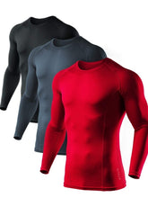 Load image into Gallery viewer, Men&#39;s Cool Dry Fit Long Sleeve Compression Athletic Shirts
