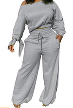 Load image into Gallery viewer, Women&#39;s 2 Piece Solid Long Sleeve Sport Jumpsuit
