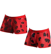 Men's Sexy Mesh Breathable Low Rise Boxer Briefs Set