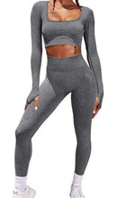 Load image into Gallery viewer, Women&#39;s Workout 2 Piece High Waist Legging and Sports Crop Top
