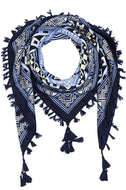 Women's Tassel Large Square Boho Scarf Shawl