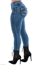 Load image into Gallery viewer, Empress Push-Up Butt Lifting Mid Rise Stretchy Skinny Jeans
