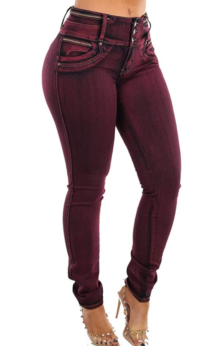 Empress Butt Lifting Mid Rise Stretchy Skinny Jeans