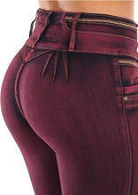 Load image into Gallery viewer, Empress Butt Lifting Mid Rise Stretchy Skinny Jeans
