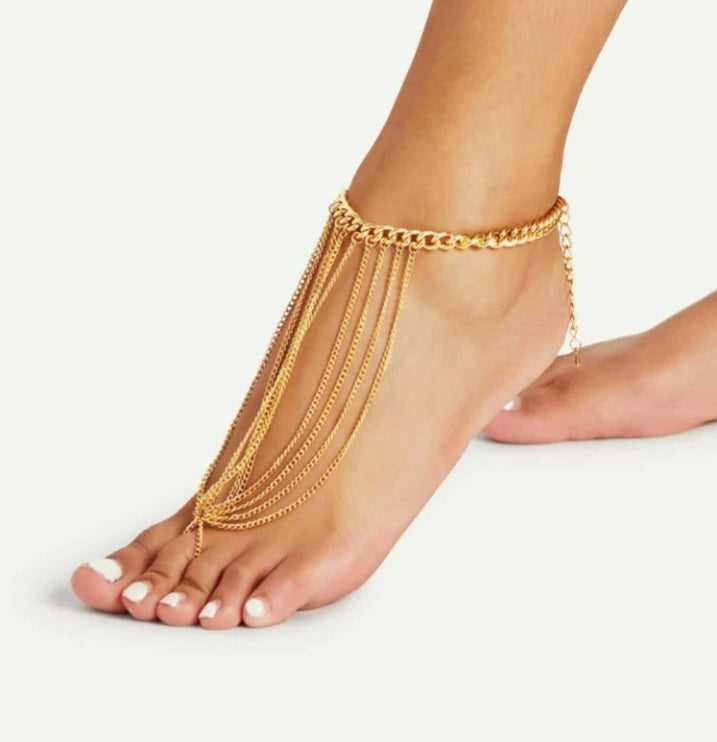 Ankle Chain With Toe Ring