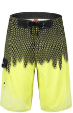 Load image into Gallery viewer, Men&#39;s Quick Dry Wave Pattern Board Shorts with Mesh Lining
