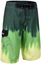 Load image into Gallery viewer, Men&#39;s Quick Dry Wave Pattern Board Shorts with Mesh Lining
