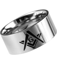 Load image into Gallery viewer, Stainless Steel Masonic Ring Band
