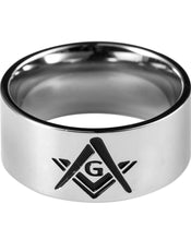 Load image into Gallery viewer, Stainless Steel Masonic Ring Band
