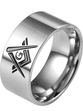 Load image into Gallery viewer, Stainless Steel Masonic Ring Band
