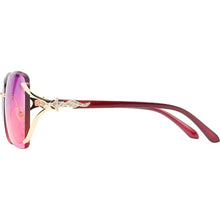 Load image into Gallery viewer, Women Rimless Round Lens Metal Frame Sunglasses
