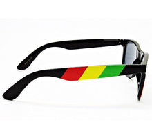 Load image into Gallery viewer, Rasta Stripes Square Sunglasses
