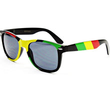 Load image into Gallery viewer, Rasta Stripes Square Sunglasses
