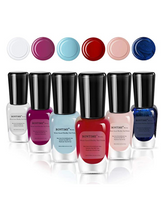 Load image into Gallery viewer, Organic Water Based 6 Color Nail Polish Set
