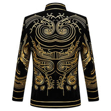 Load image into Gallery viewer, Noble Men Vintage Gold Embroidered Blazer
