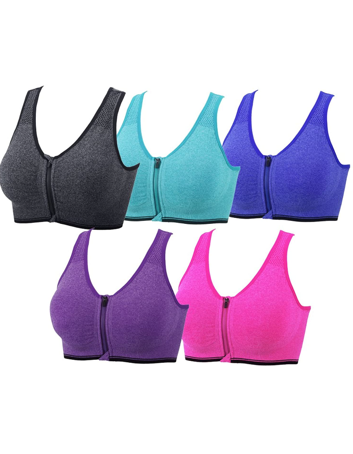 Women's 5 Pack Racerback Sports Bra