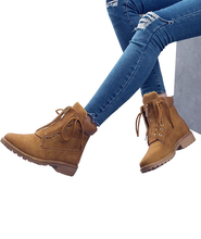 Load image into Gallery viewer, Women&#39;s Ankle Bootie Combat Boots
