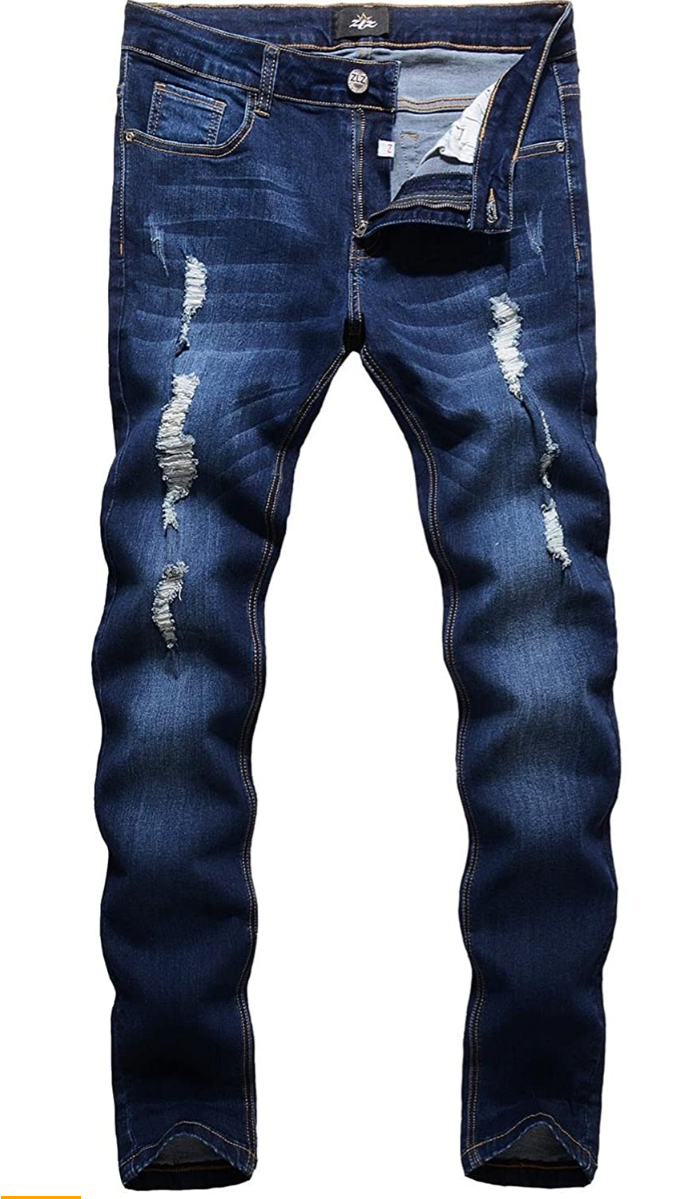 Men's Distressed Jeans